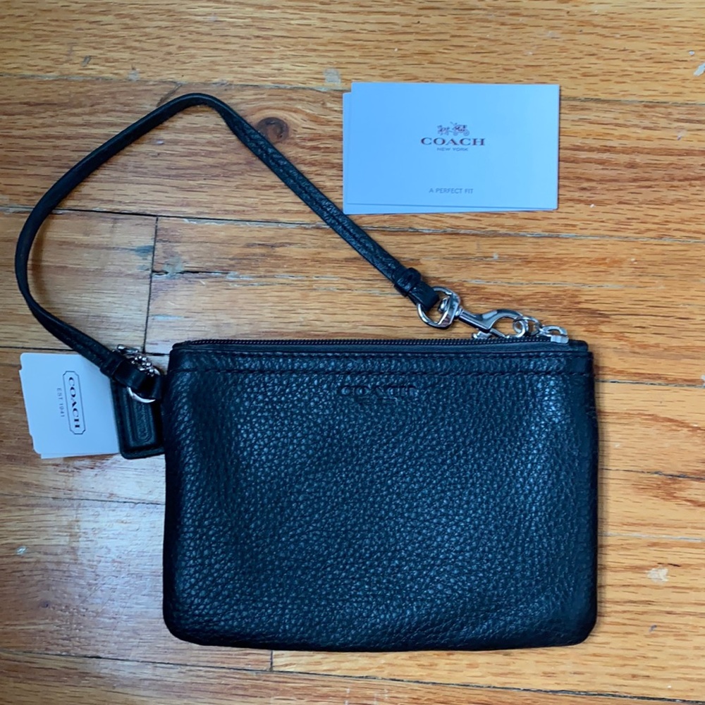 Black Coach Wristlet